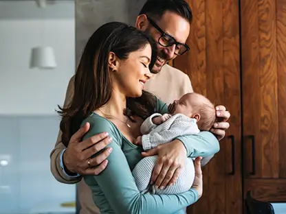 Couple with baby