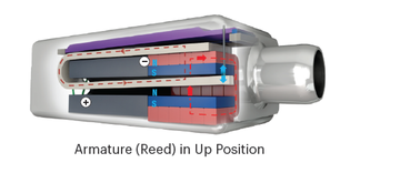 Balanced Armature Reed in Up Position