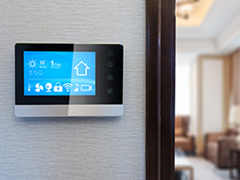 Voice-controlled thermostat
